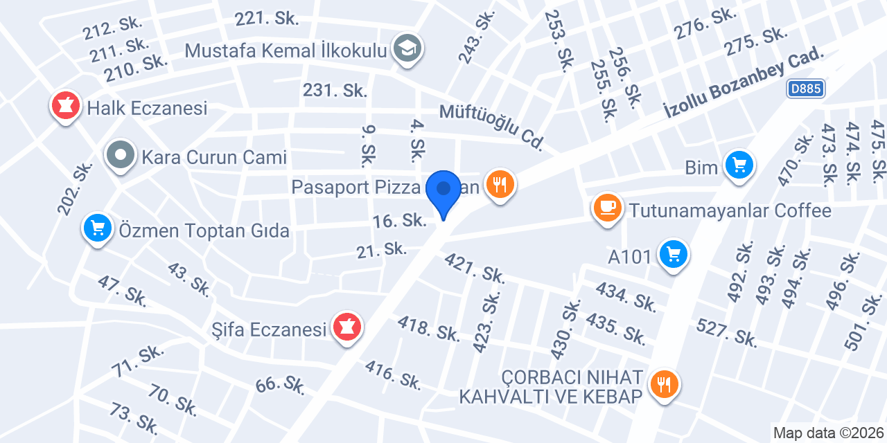 YETKİN GIDA BAHARAT konumu