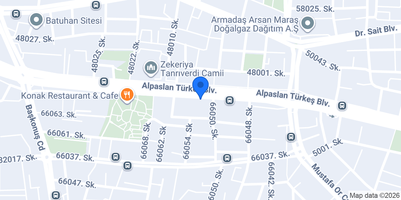 Teksos Döner maraş konumu