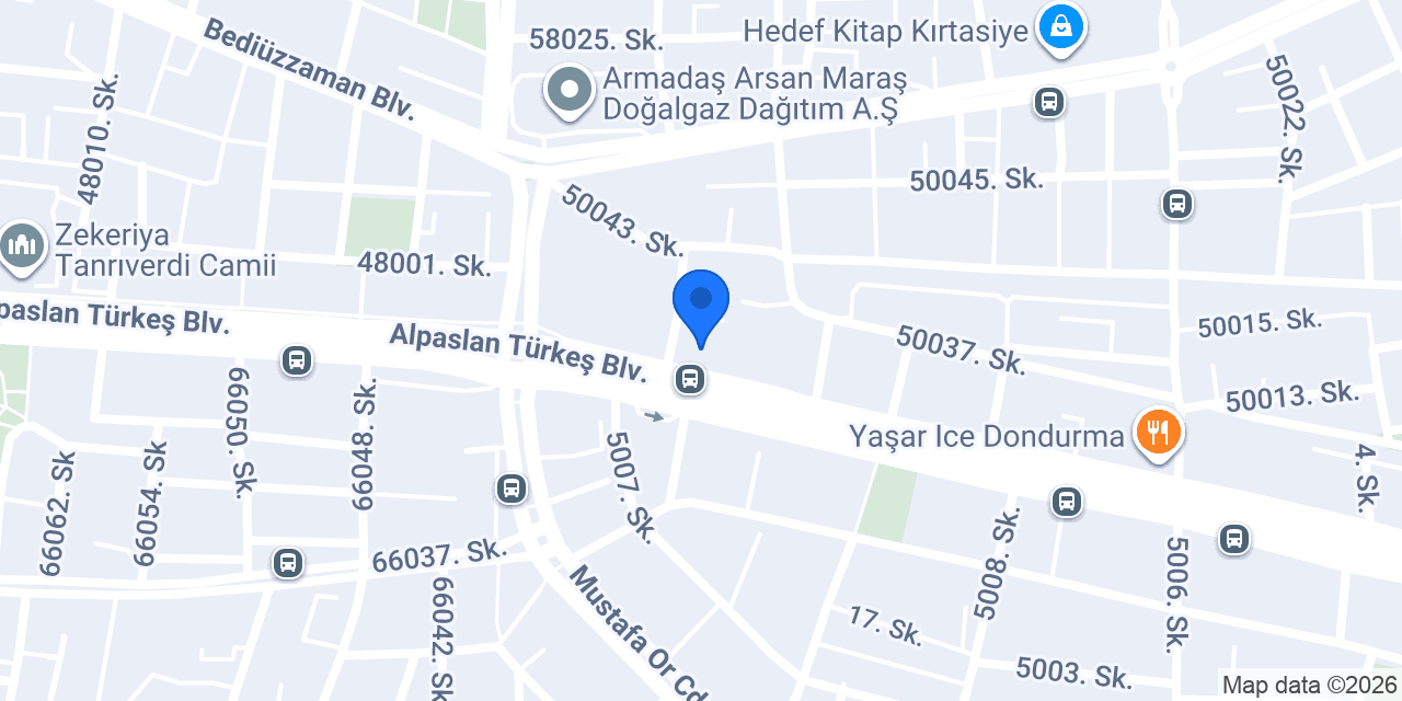 Katılımevim Kahramanmaraş Şube konumu