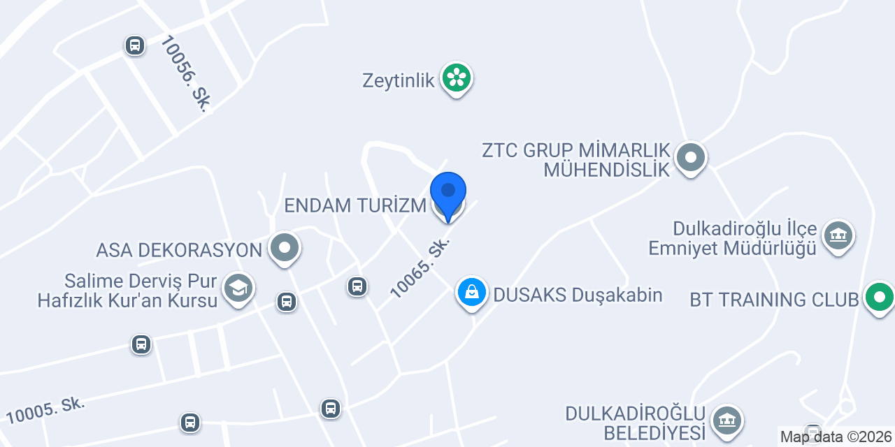 ENDAM TURİZM konumu