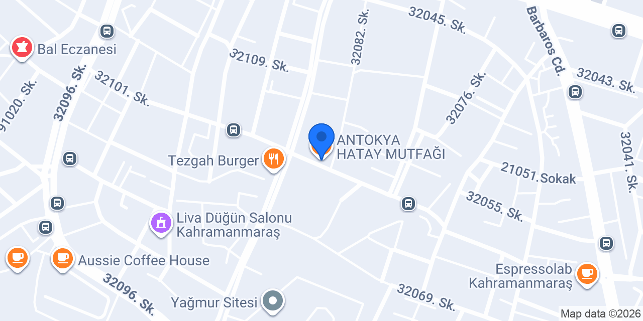 ANTOKYA HATAY MUTFAĞI konumu