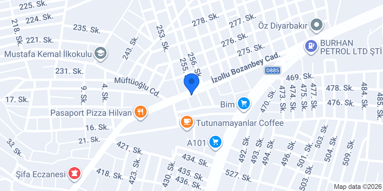 POLAT YAPI MARKET konumu