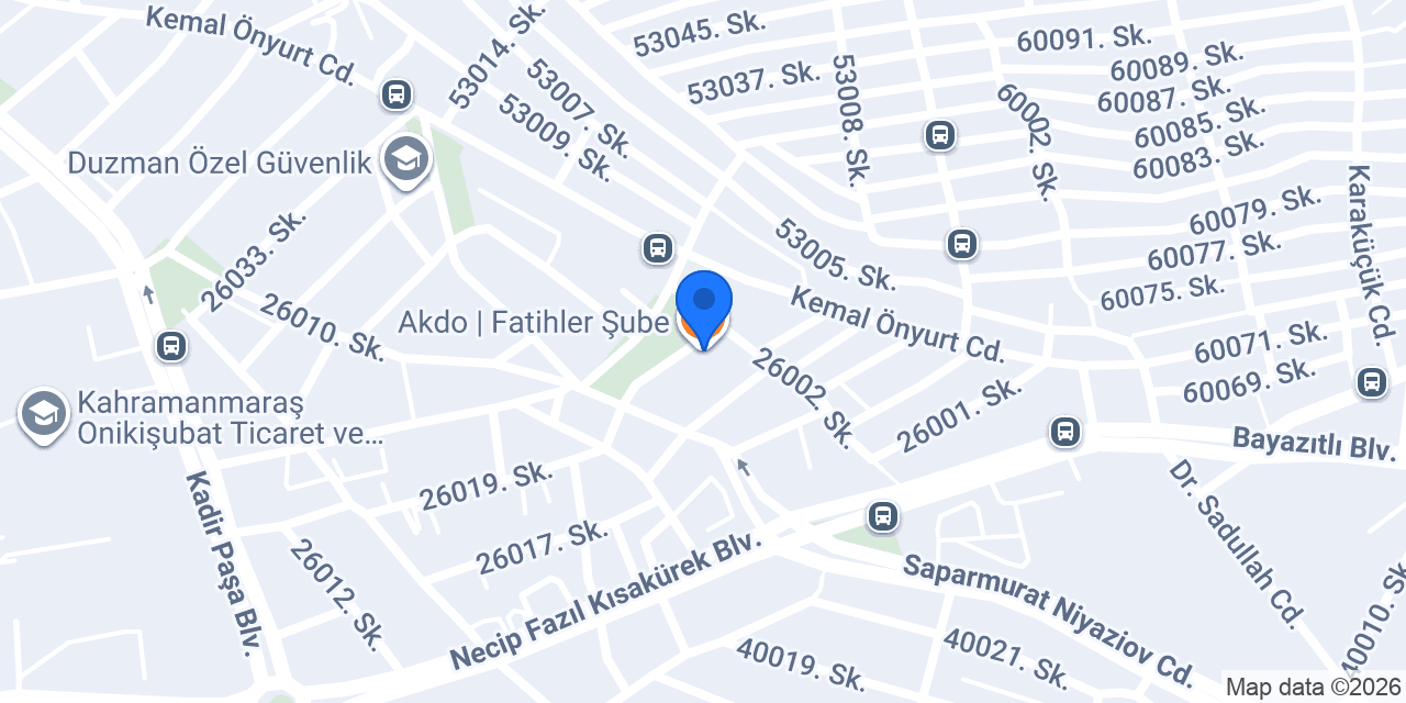 Akdo | Fatihler Şube konumu