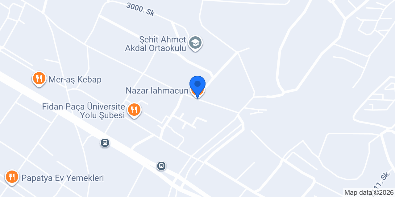 Nazar lahmacun konumu
