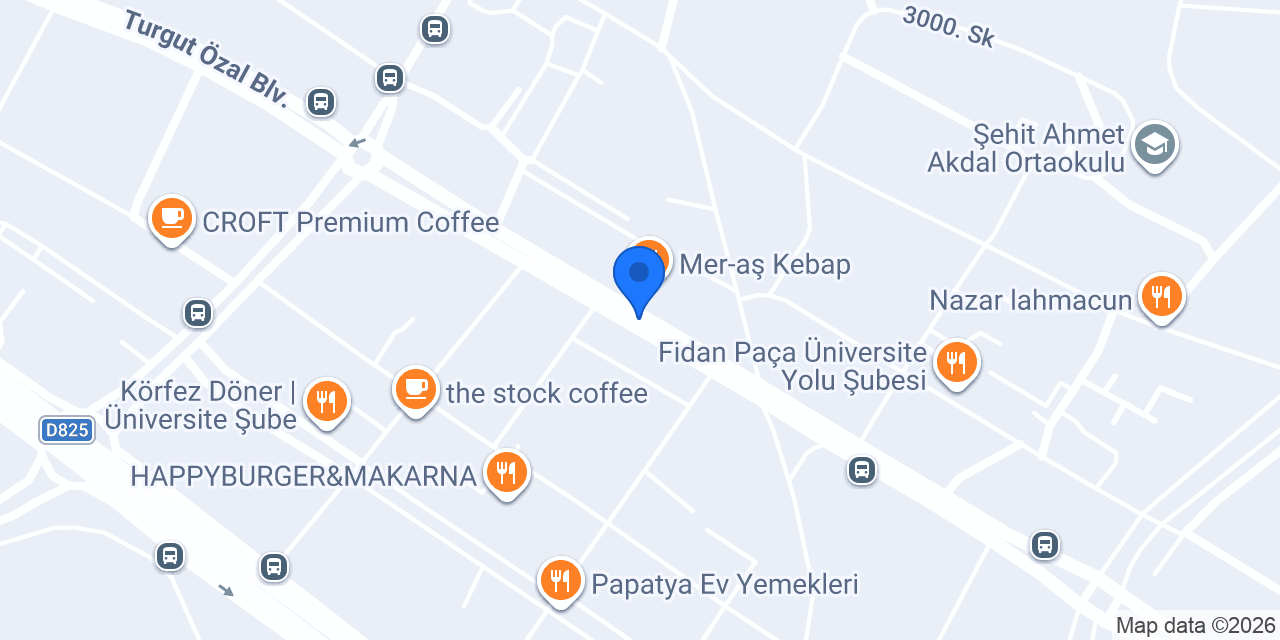 Oses Çiğ Köfte konumu