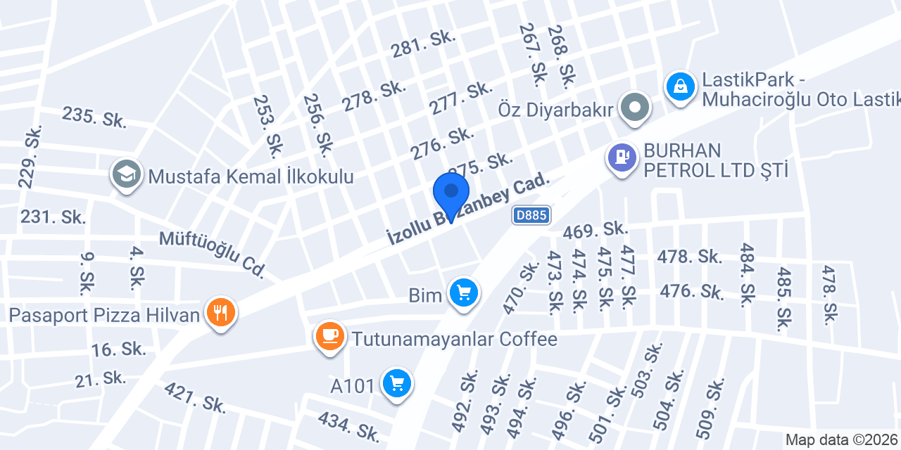 Aslan/Tüysüz Hukuk bürosu konumu