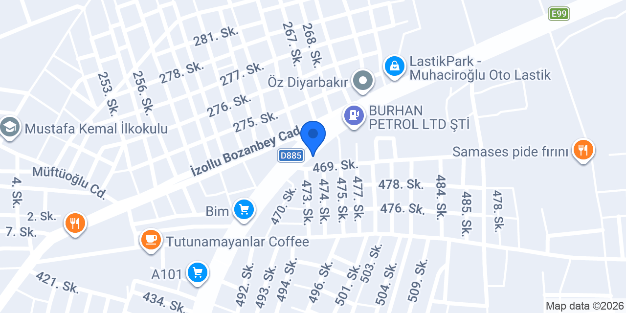 EMİN MARKET konumu