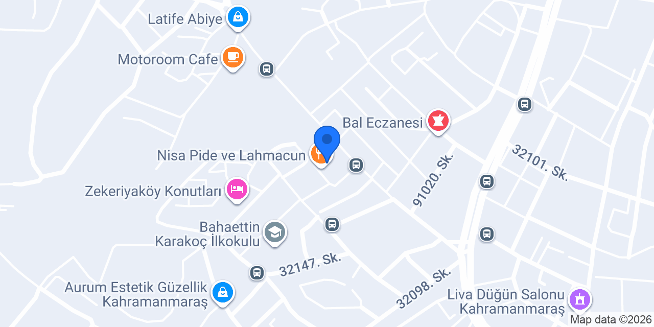 Nisa Pide ve Lahmacun konumu