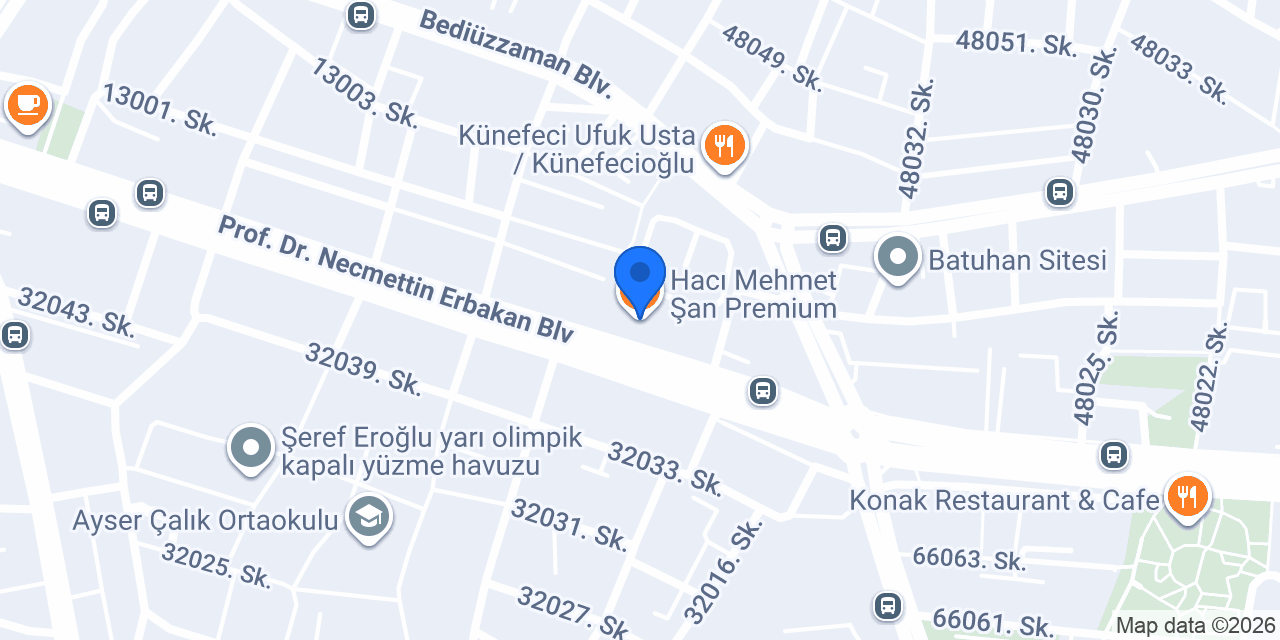 Hacı Mehmet Şan Premium konumu