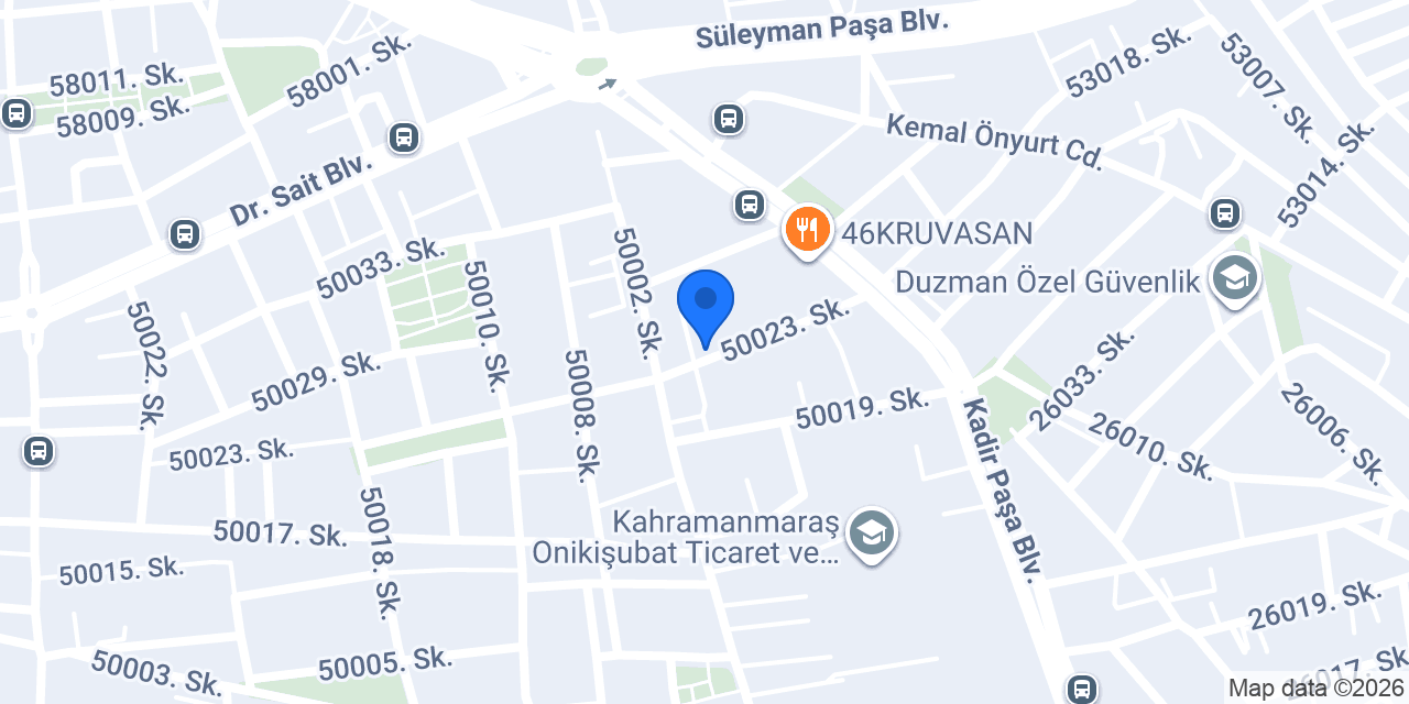 Ottoman Maraş Apart Daireler konumu