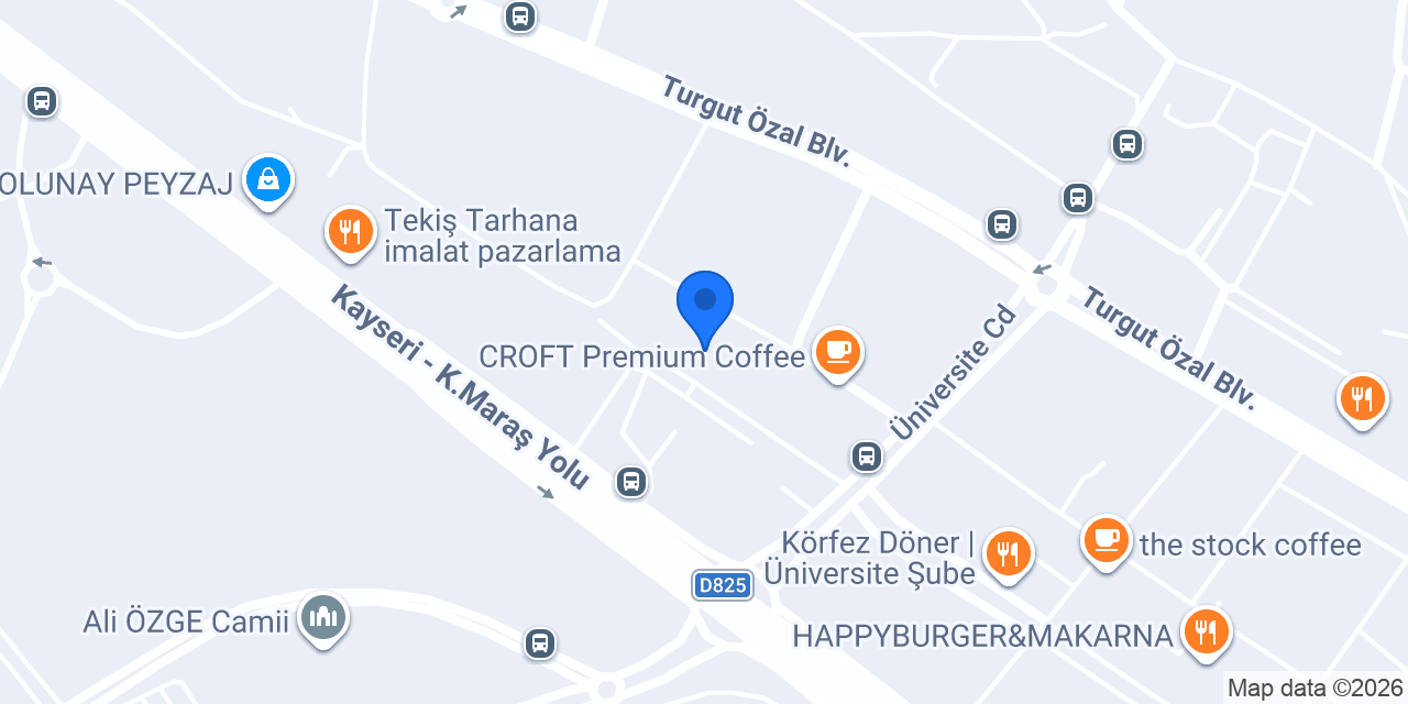 Station Cafe Üniversite konumu