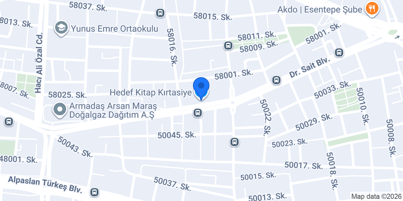 Hedef Kitap Kırtasiye konumu