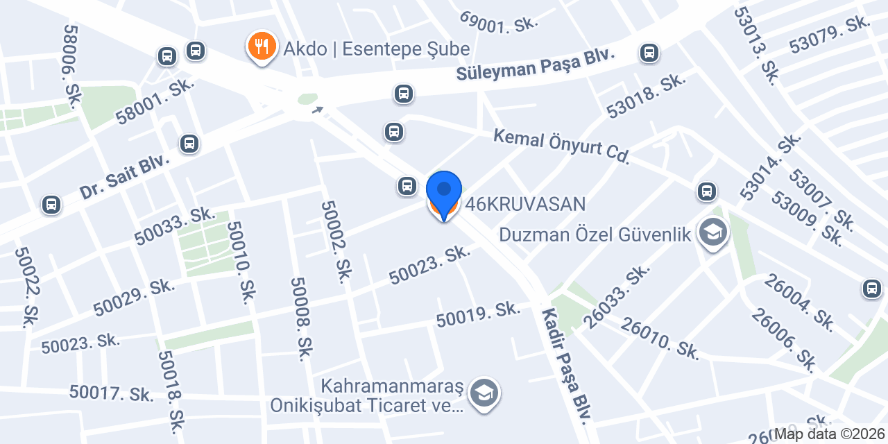 46KRUVASAN konumu