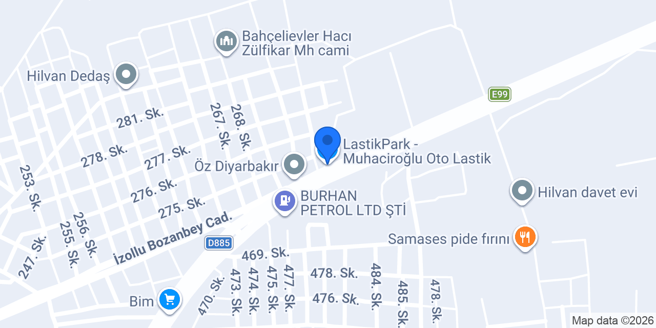 LastikPark - Muhaciroğlu Oto Lastik konumu