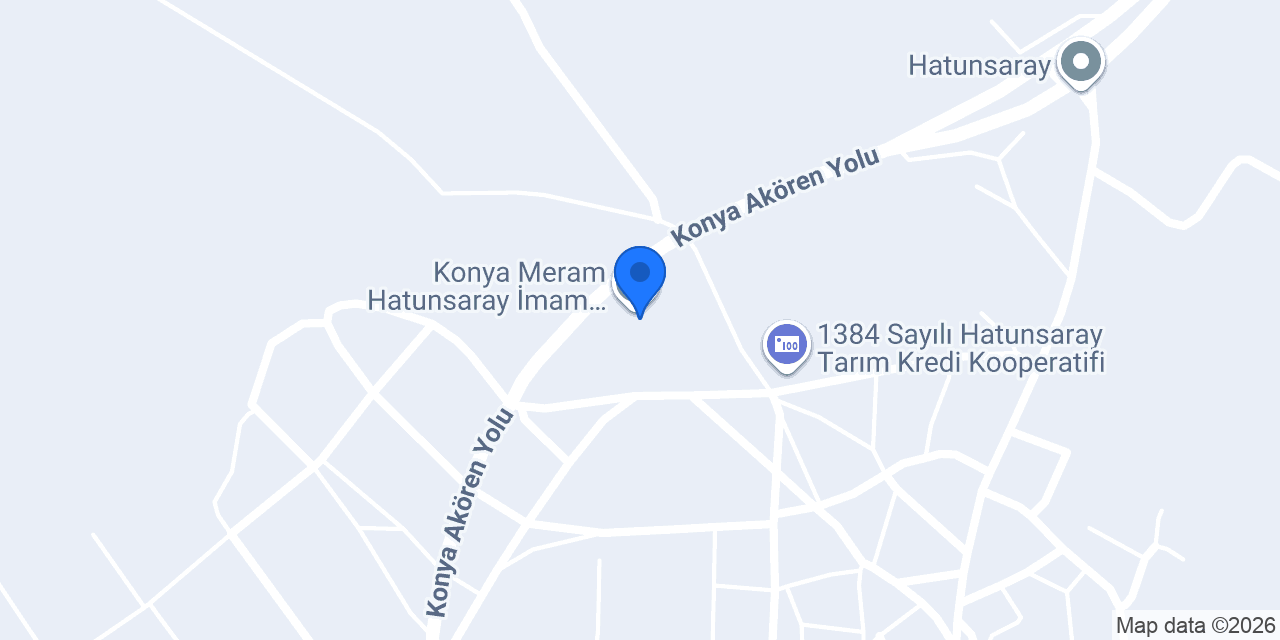 Konya Meram Hatunsaray İmam Hatip Ortaokulu konumu