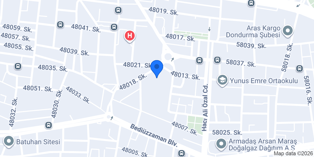 Onikisubat Ilce Milli Egitim Mudurlugu konumu
