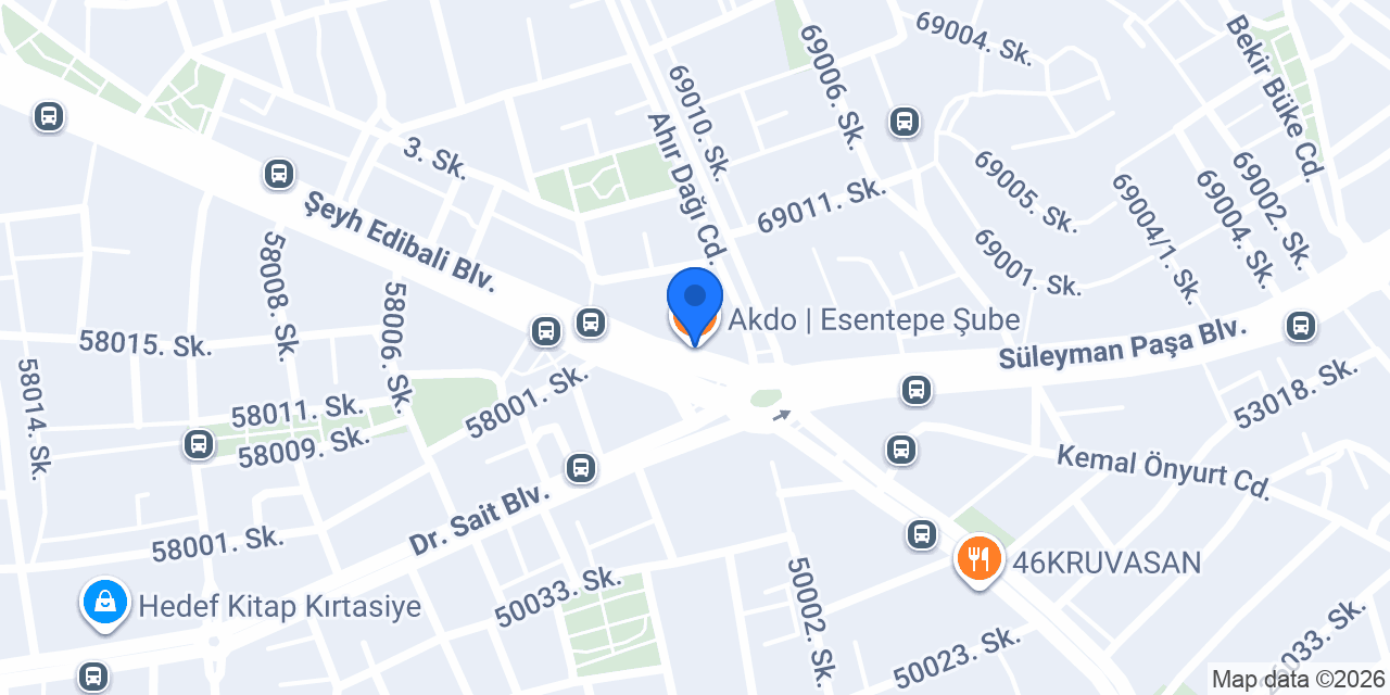 Akdo | Esentepe Şube konumu