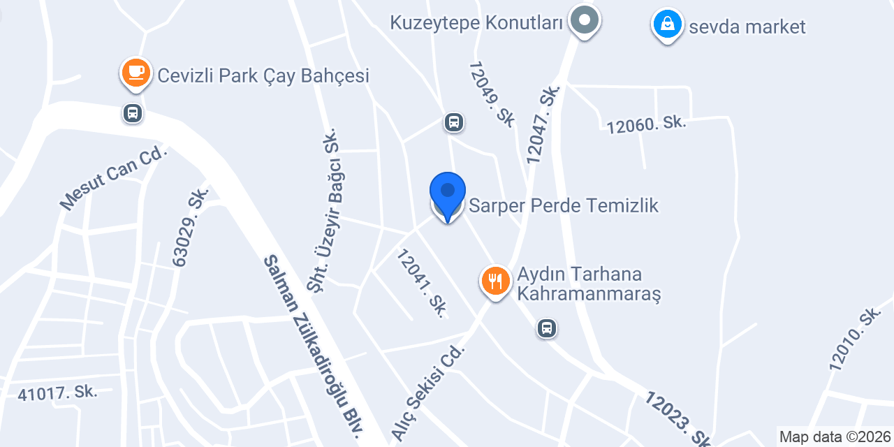 Sarper Perde Temizlik konumu