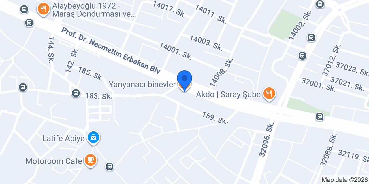 Yanyanacı binevler konumu