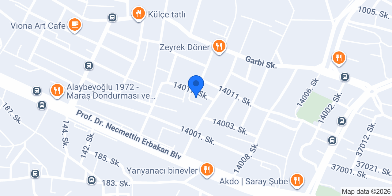 Onikişubat Eczanesi konumu