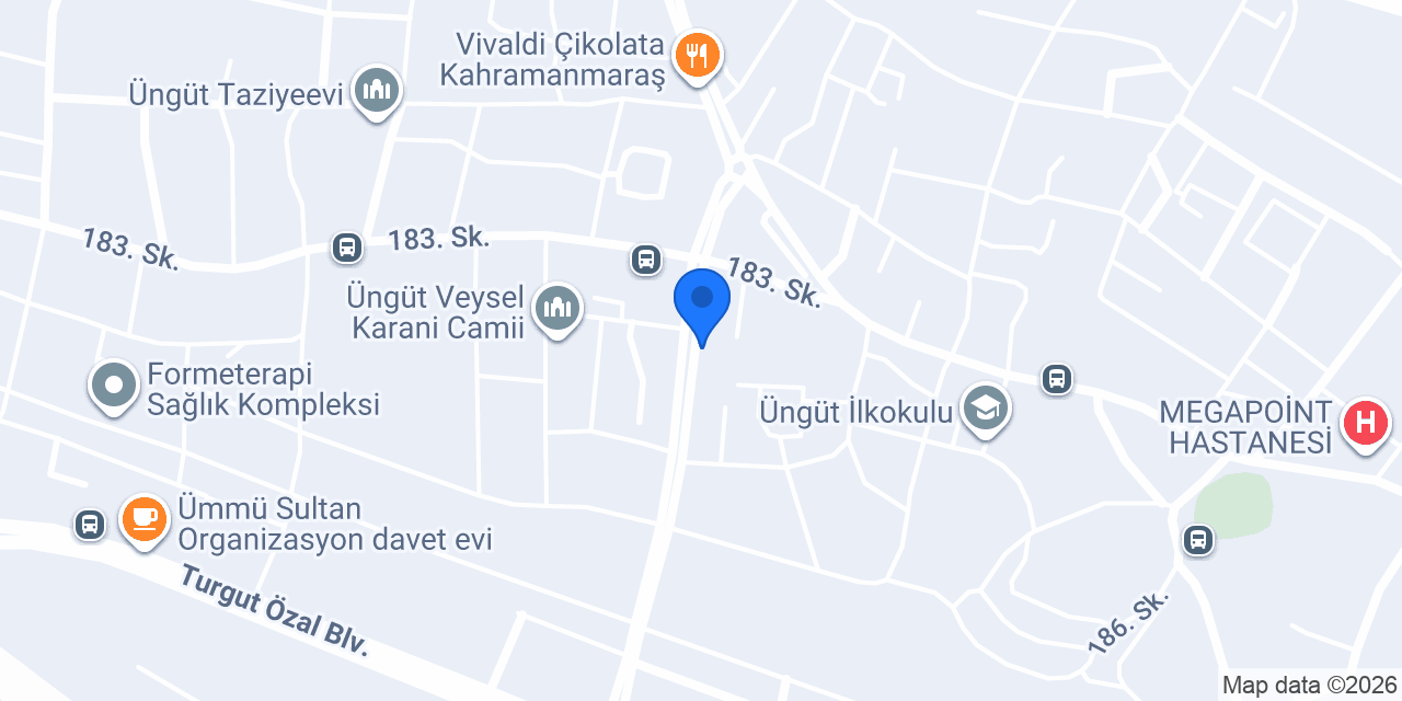 Üngüt Eczanesi konumu