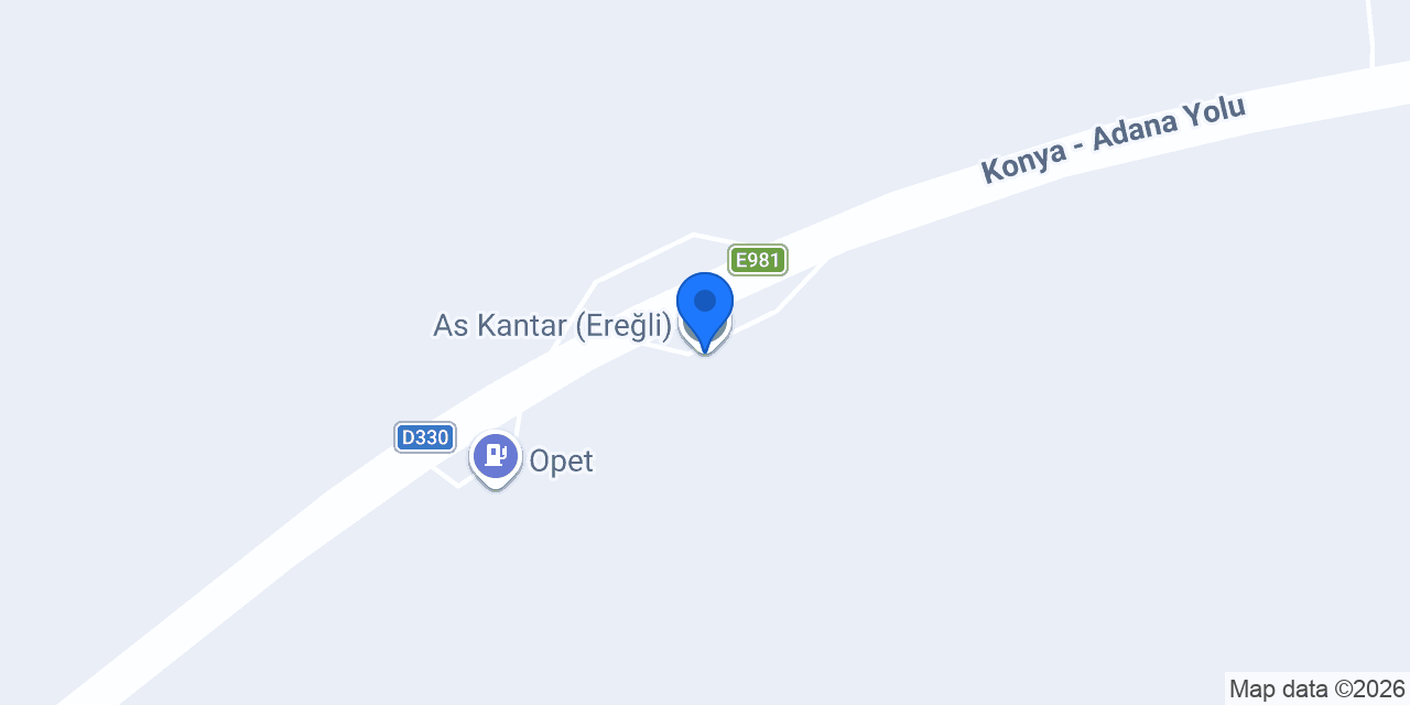 As Kantar (Ereğli) konumu