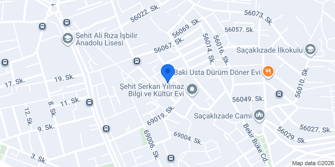 Büşra Altunbaş Saç & Makyaj Stüdyosu konumu