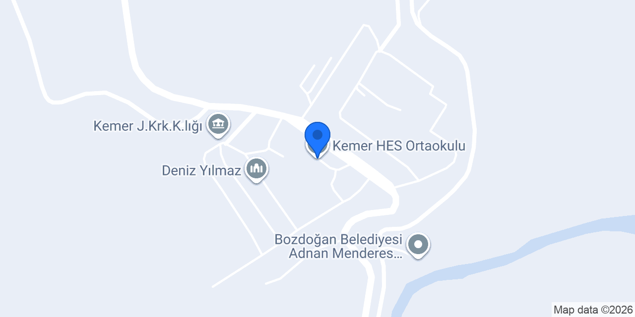 Kemer HES Ortaokulu konumu