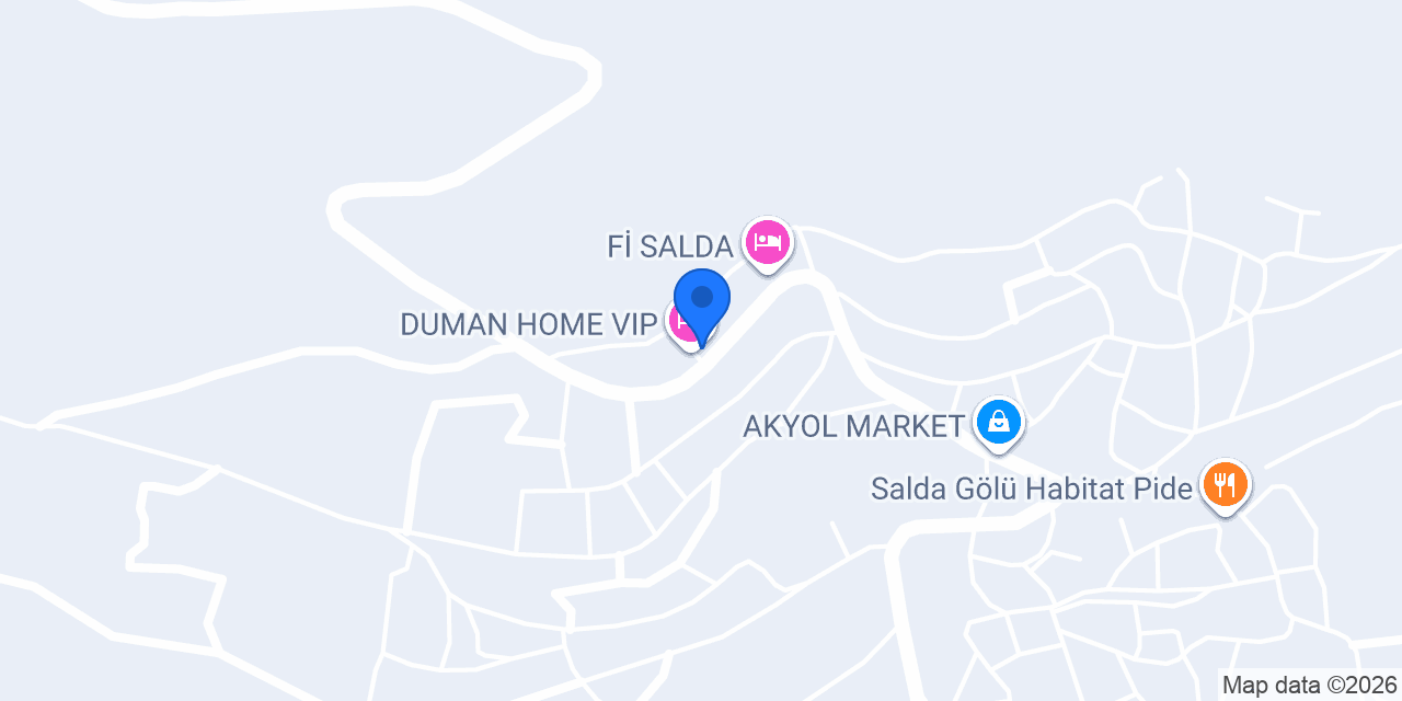 Çamlı Konak Salda Gölü konumu