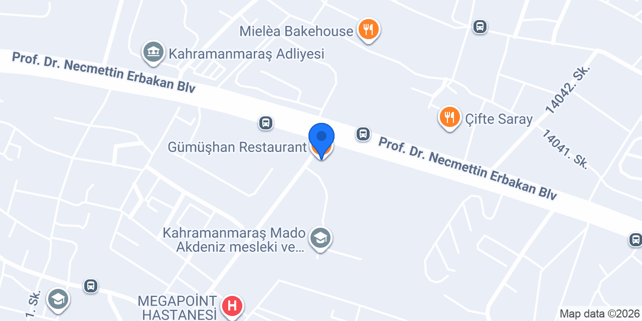 Gümüşhan Restaurant konumu