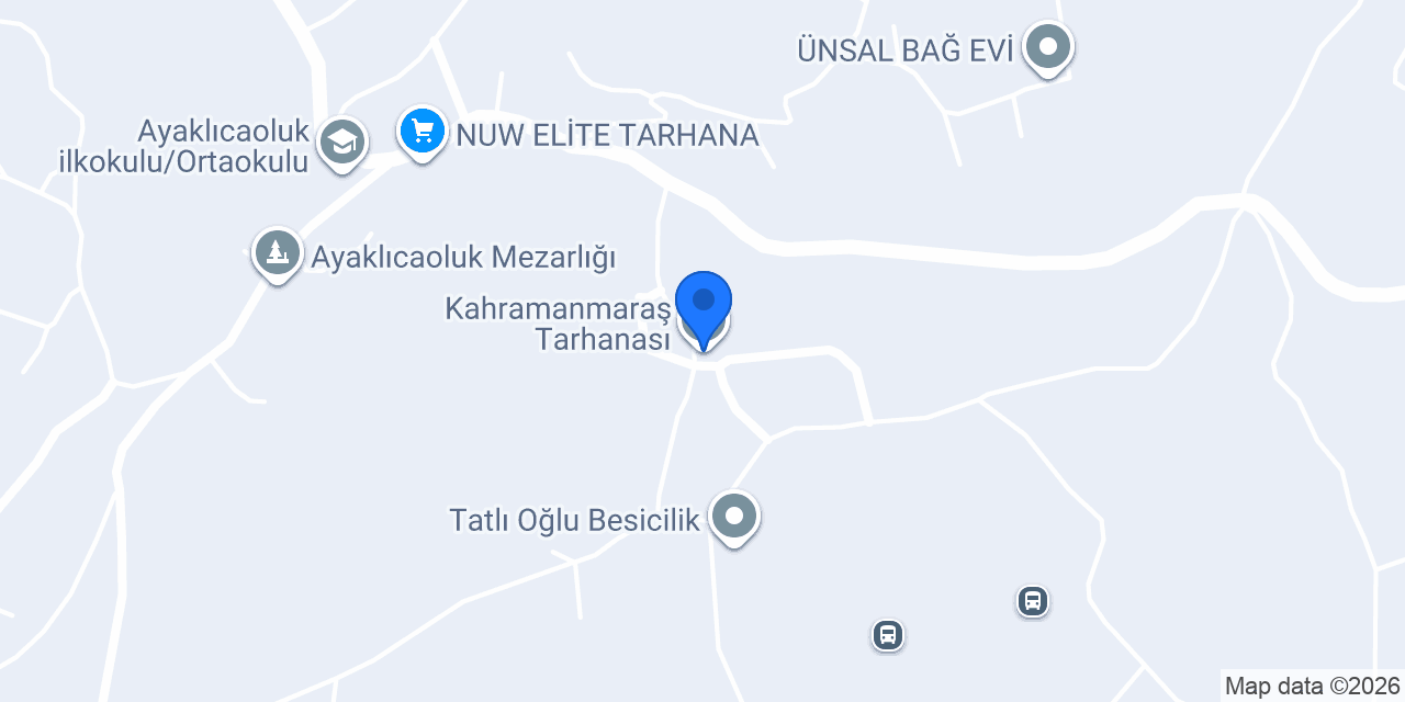 Kahramanmaraş Tarhanası konumu