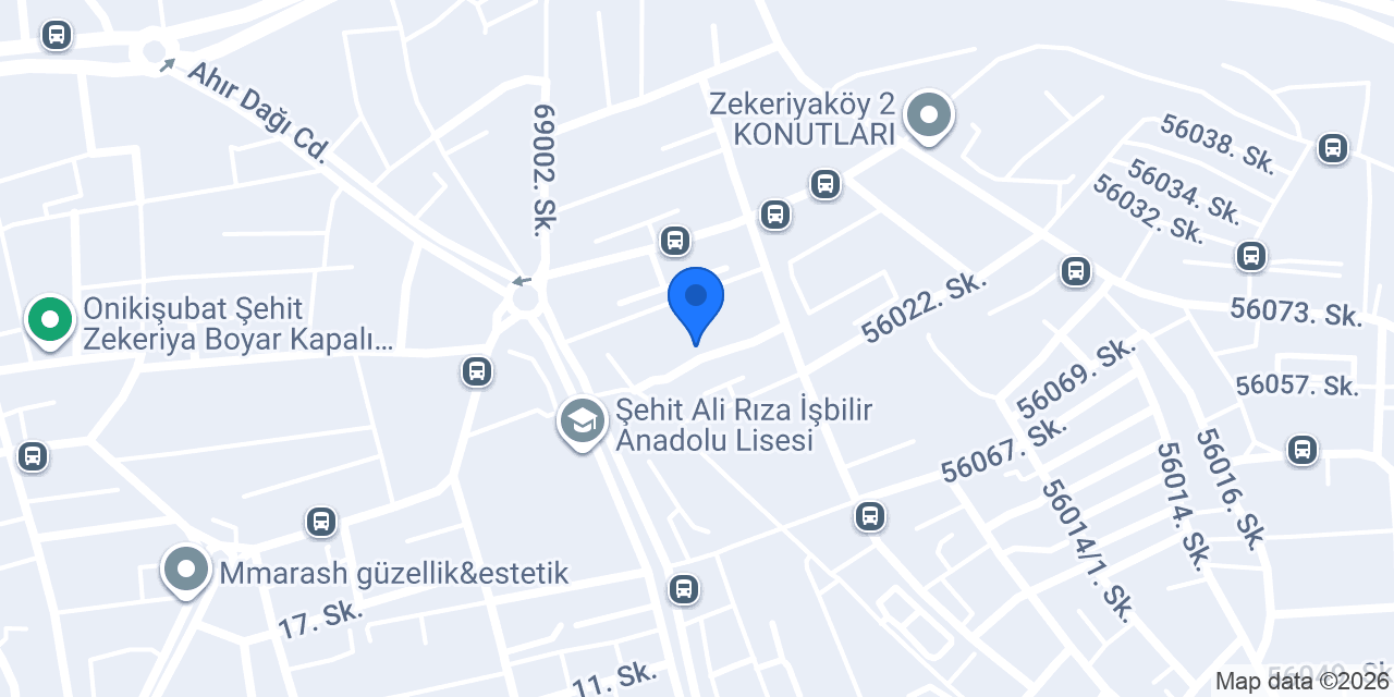 Özel Daviva Kahramanmaraş Diyaliz Merkezi konumu