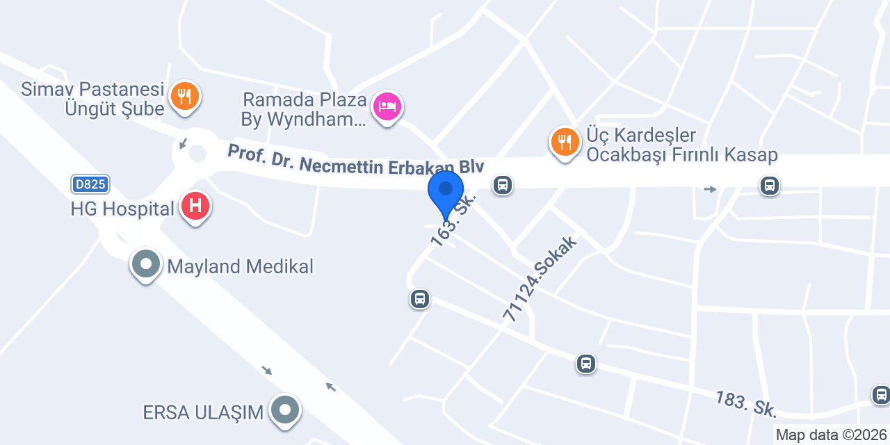 Kahramanmaraş Türkak Periyodik Kontrol konumu