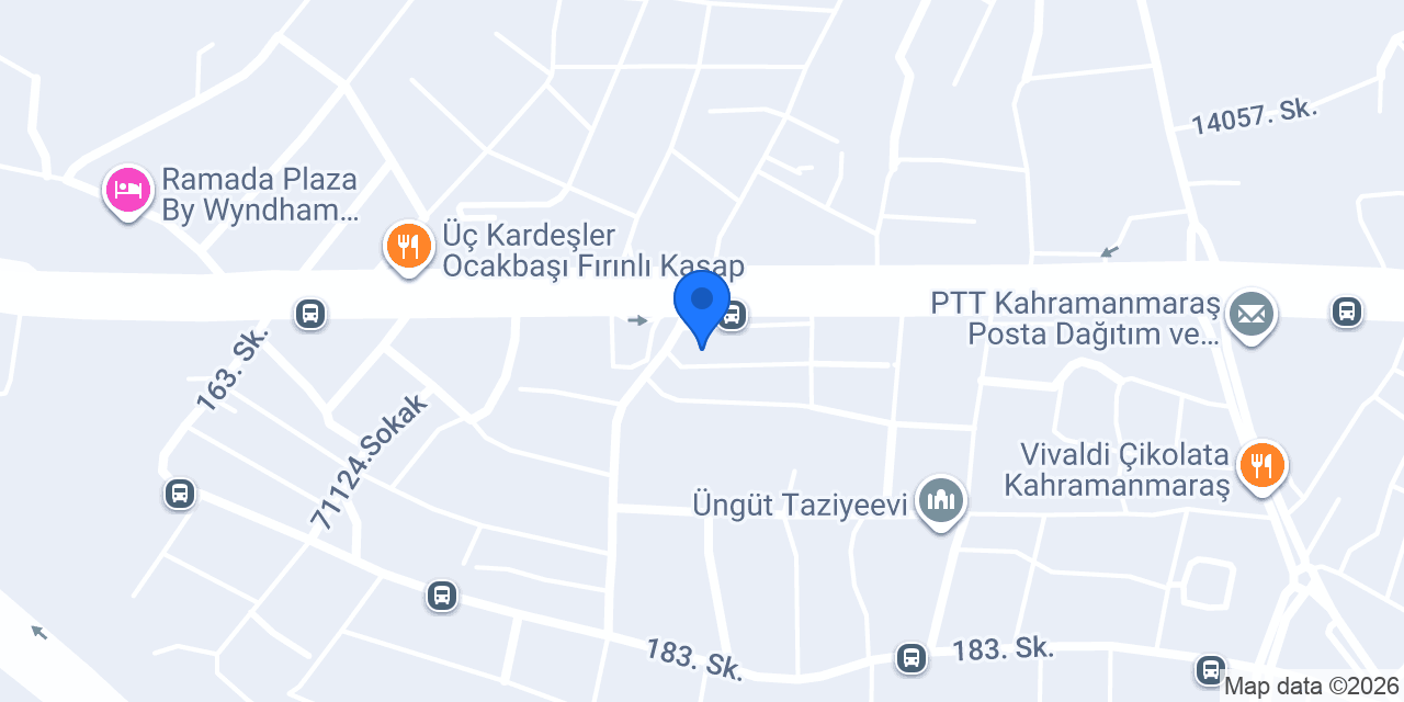 Şekerbank Kahramanmaraş Şubesi konumu