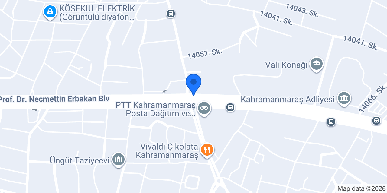 Nevale Meze Evi Kahramanmaraş konumu