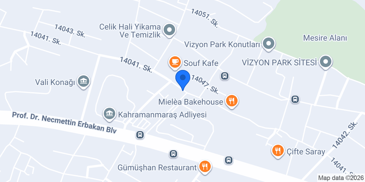 Saraçoğlu Et ve Kebab Salonu konumu