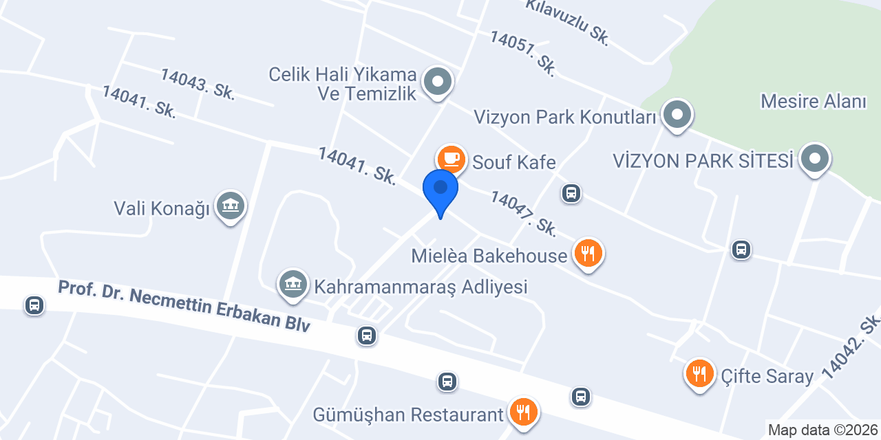 Kahramanmaraş Avukat Ahmet ZOR konumu