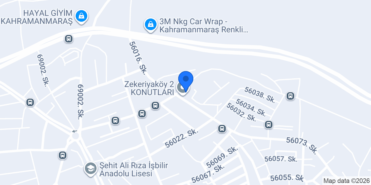Zekeriyaköy 2 KONUTLARI konumu