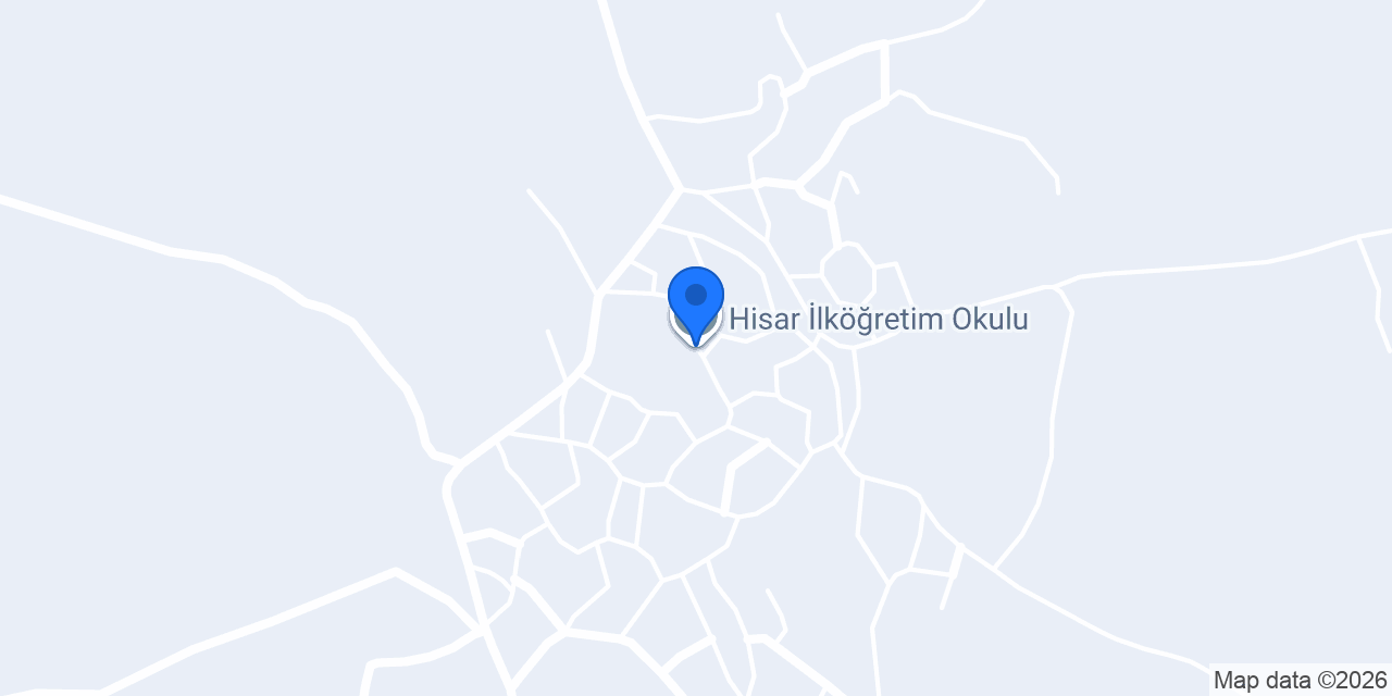 Hisar İlköğretim Okulu konumu