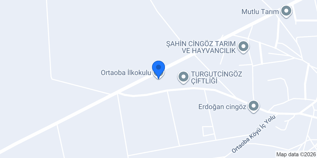 Ortaoba İlkokulu konumu
