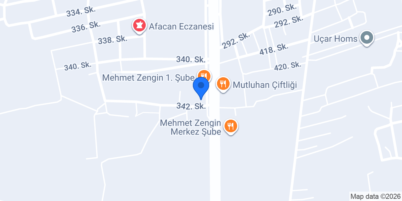 KÖFTECİDEDE ÇİNE konumu