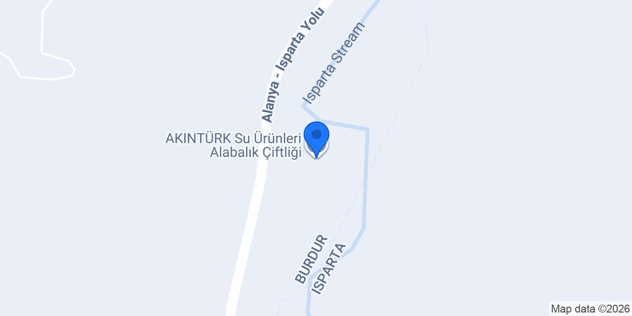 AKINTÜRK Su Ürünleri Alabalık Çiftliği konumu