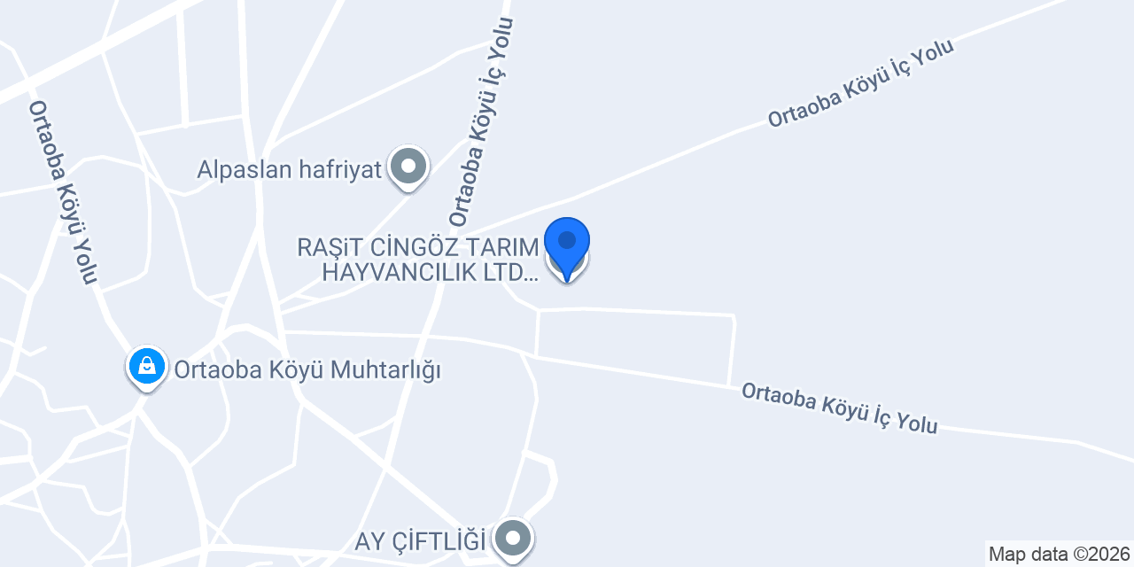 RAŞiT CİNGÖZ TARIM HAYVANCILIK LTD.ŞTİ konumu