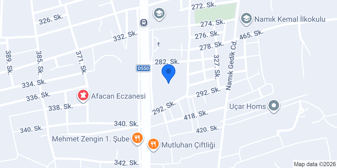 Topçam Madran Su dolum tesisi konumu