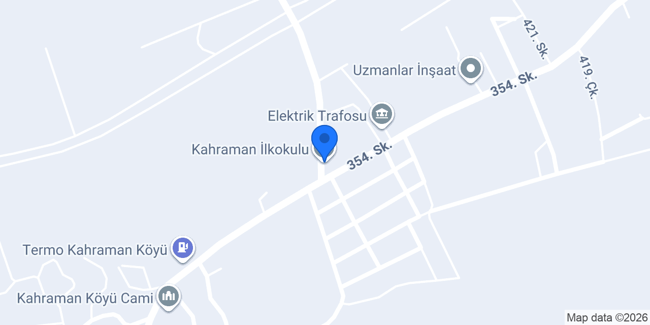 Kahraman İlkokulu konumu