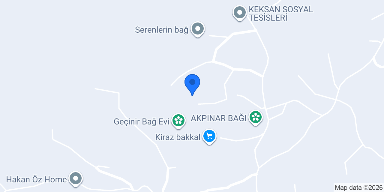 Gündeş Bağ Evi konumu