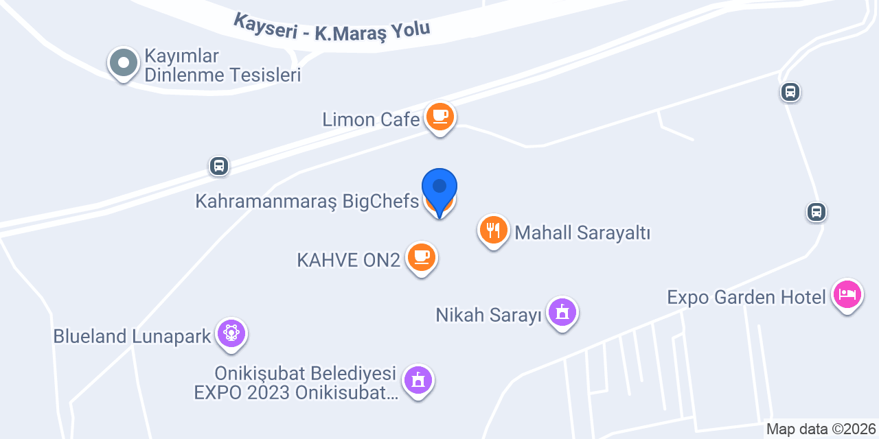 Kahramanmaraş BigChefs konumu