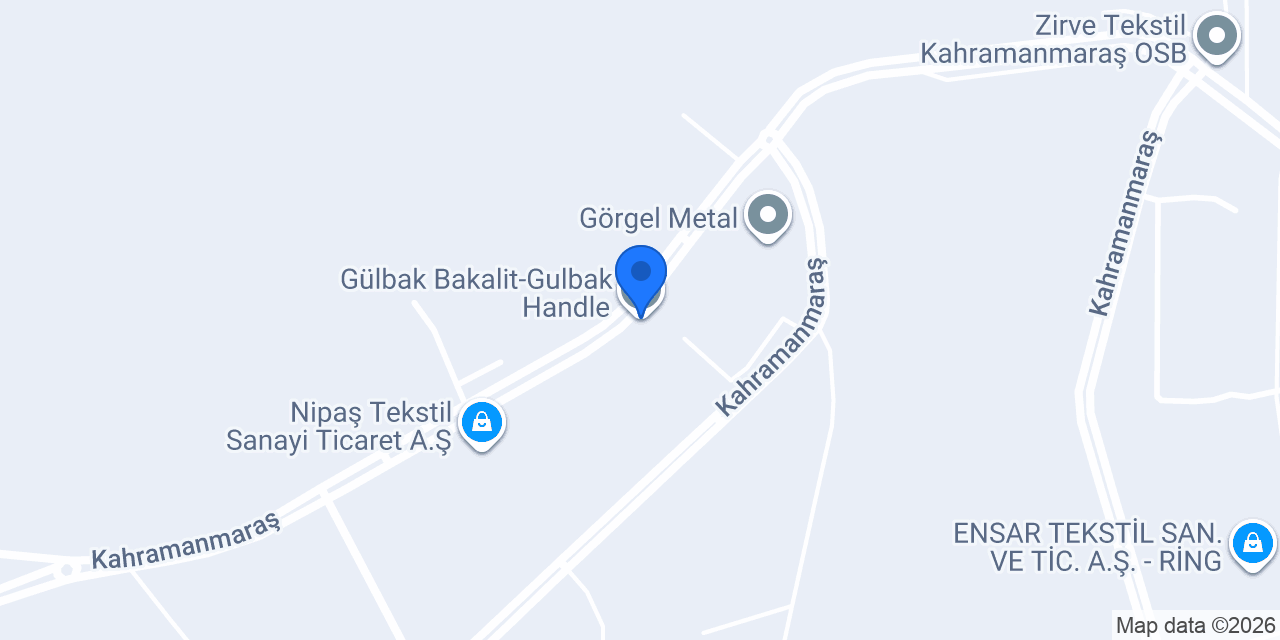 Gülbak Bakalit-Gulbak Handle konumu