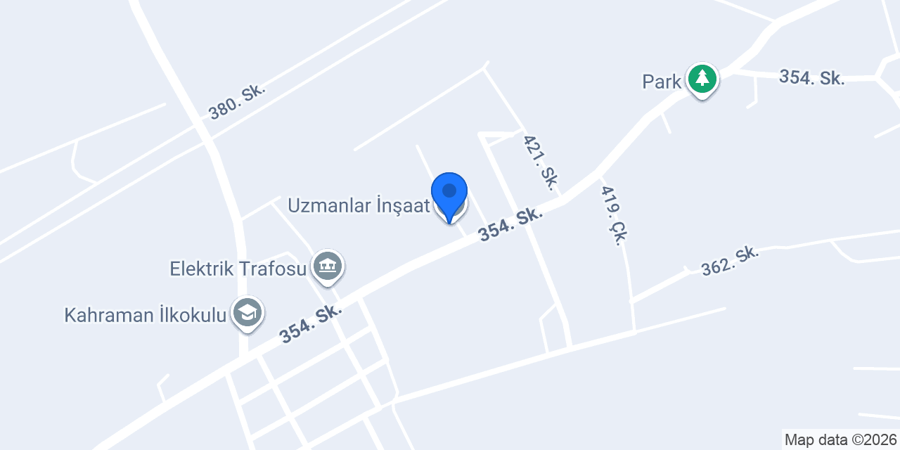 Uzmanlar İnşaat konumu