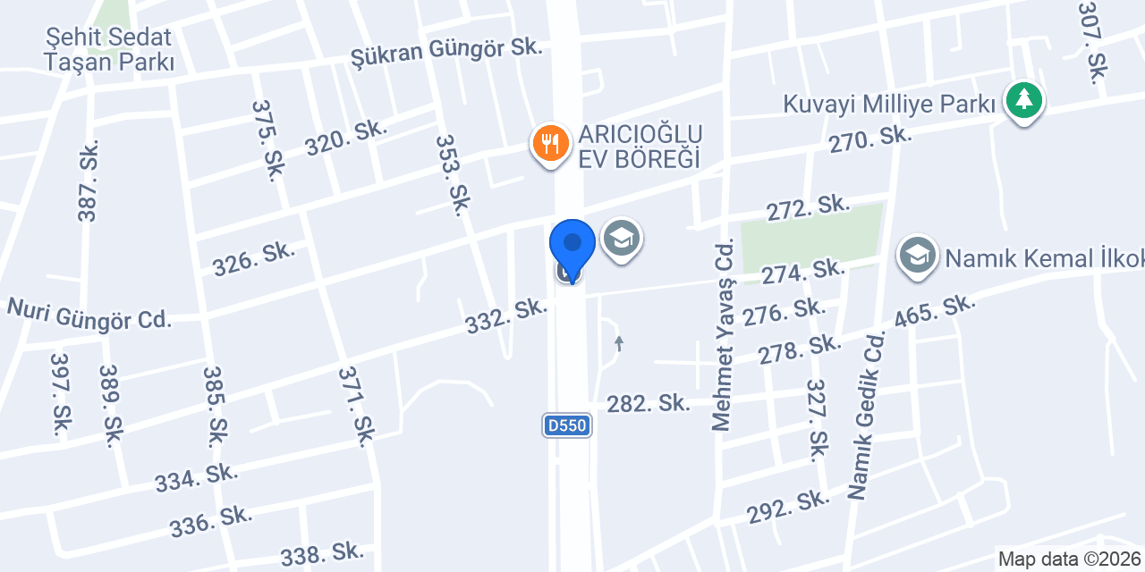 Tekkaya Şarküteri konumu